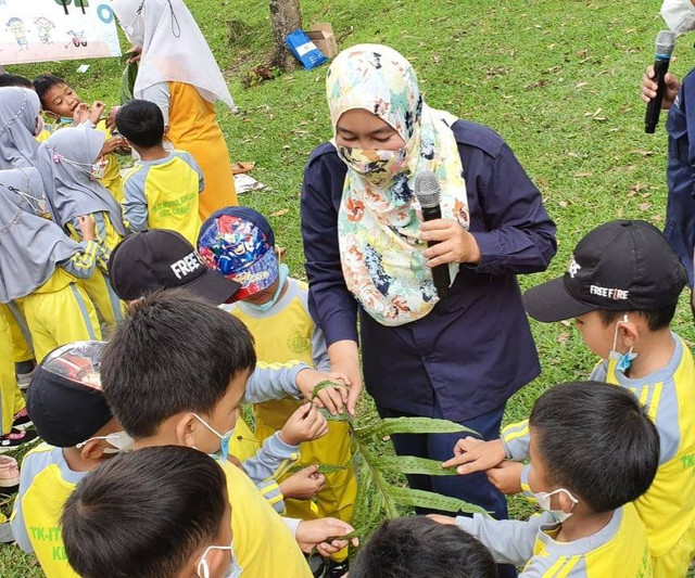 Foto: Tanti, Kegiatan Bekal Kaya di Kebun Raya Cibodas BRIN