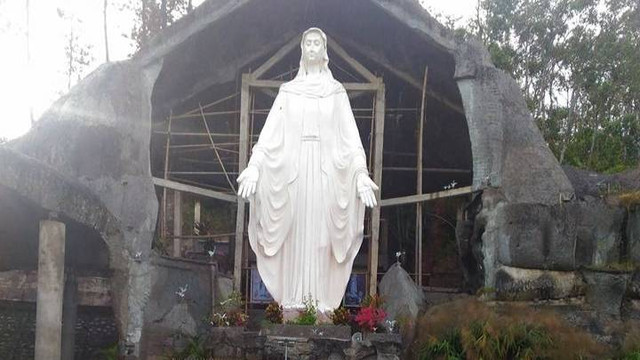 Patung Bunda Maria di Kecamatan Balla, Kabupaten Mamasa, Sulawesi Barat. Foto: Dok. Istimewa