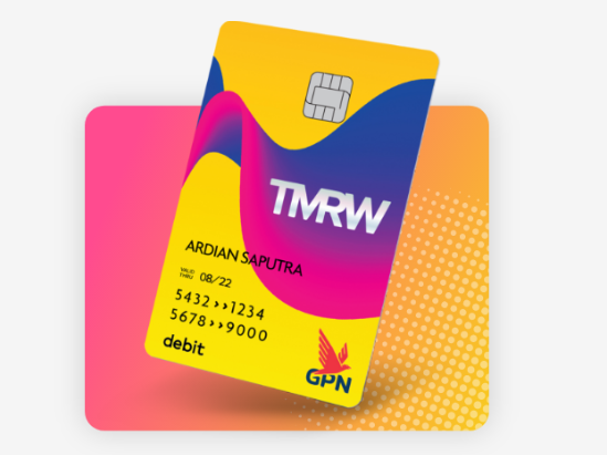 Ilustrasi cara membuat kartu debit TMRW. Foto: TMRW
