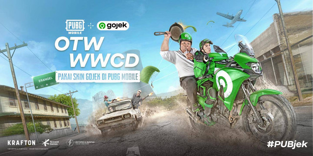 Skin Gojek di PUBG Mobile yang bisa didapatkan secara gratis. Foto: Dok. Gojek 