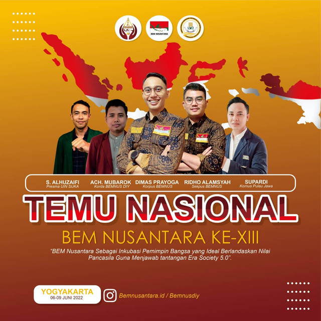 BEM Nusantara menggelar temu nasional ke-XIII di UIN Sunan Kalijaga, Yogyakarta. Foto: Dok. Istimewa