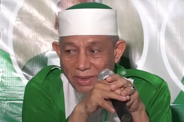 Abdul Qadir Hasan Baraja, pemimpin Khilafatul Muslimin. Foto: Youtube/PPUI Channel