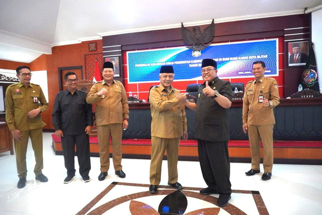 Kunjungan kerja Pemkab Malang ke Pemkot Blitar. Foto: dok Prokopim