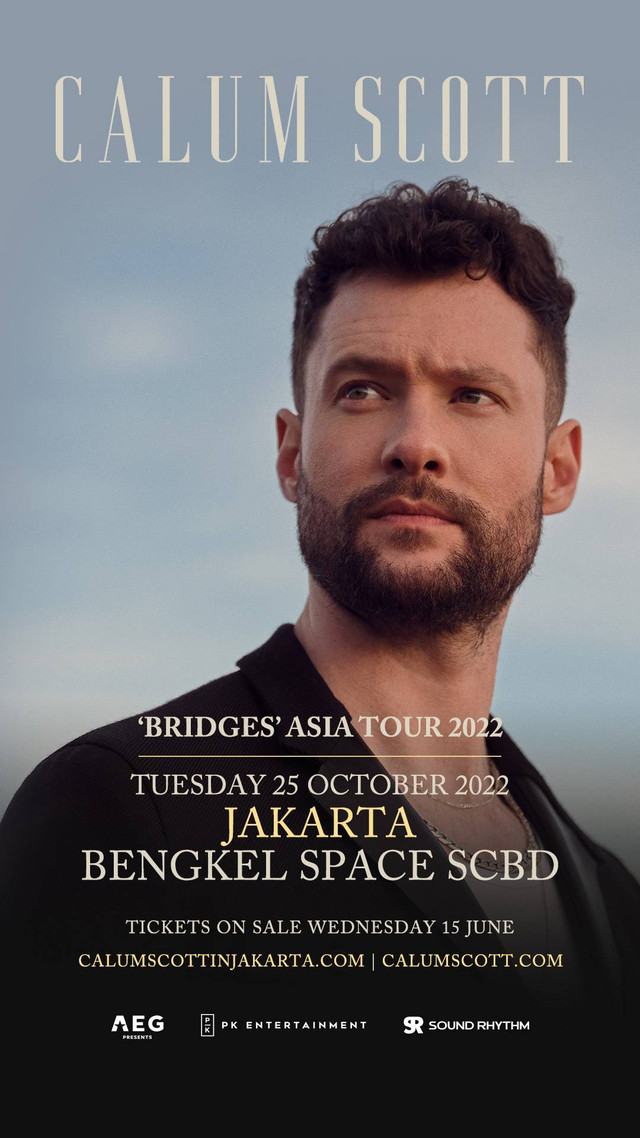 Poster konser Calum Scott di Jakarta, Oktober 2022 Foto: Dok. PK Entertainment