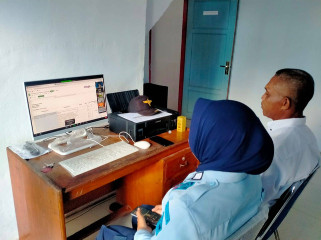 Pemaparan materi cara Perhitungan Formasi dan Kebutuhan Jabatan Fungsional Pemasyarakatan