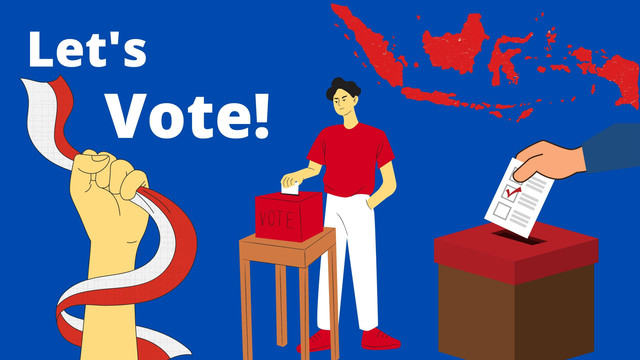 Poster Ilustrasi Pemilu. Sumber: dokumentasi pribadi penulis.