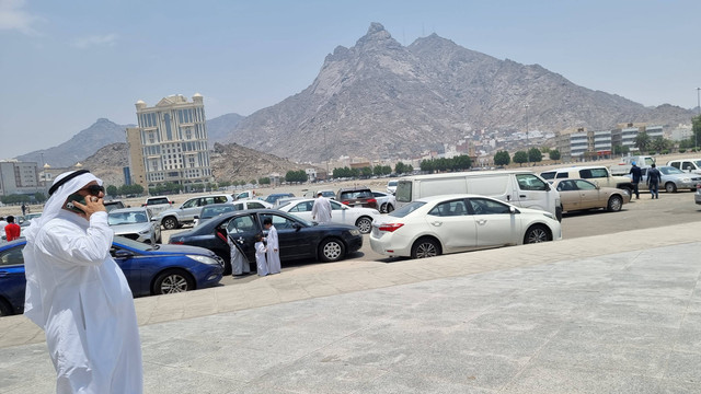 Kondisi Makkah saat cuaca di siang hari sekitar 39 derajat celsius.
 Foto: Muhammad Iqbal/kumparan