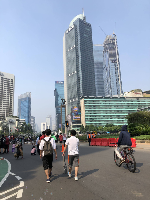 Car Free Day di Sudirman (Sumber foto: Salwa Rubia Darussalam)