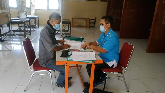 Interview siswa BLK Provinsi Kepri sumber: Dokumen Pribadi