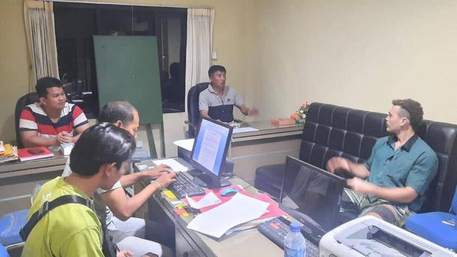 WN Australia Samuel Locton di Polres Tabanan. Foto: Polres Tabanan