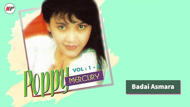 Ilustrasi sampul lagu Badai Asmara oleh Poppy Mercury. Foto: YouTube/HP Records