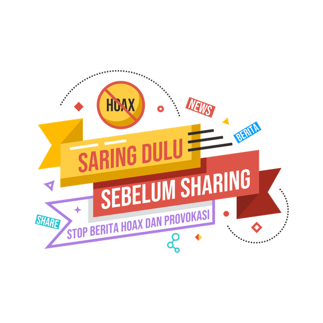 Ilustrasi Hoaks (Sumber: stop hoax PNG Designed By Zulfian from <a href="https://pngtree.com"> Pngtree.com</a>)