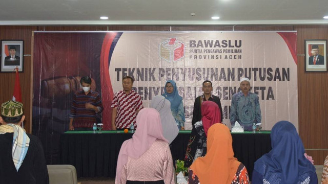 Gelar pelatihan untuk pengawas Pemilu di Aceh Tengah. Dok. Panwaslih Aceh
