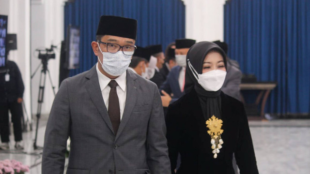 Gubernur Jawa Barat Ridwan Kamil sudah mulai kembali kerja di Gedung Sate, Foto: Ulfah Salsabila/kumparan