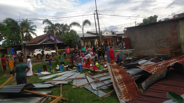63 Rumah di Maros Rusak Dihantam Angin Puting Beliung. Foto: Dok. Istimewa