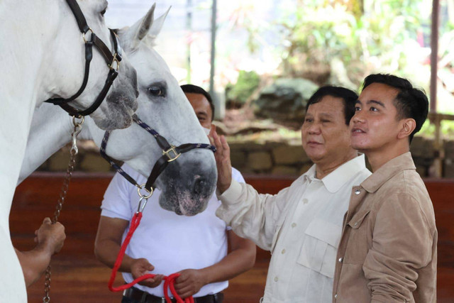Berkunjung ke Hambalang, Prabowo Ajari Gibran Berkuda Foto: Dok. Tim Media Prabowo