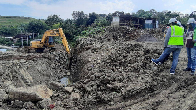 Pembangunan TPST Transisi Piyungan di Bantul. Foto: Len/Tugu Jogja