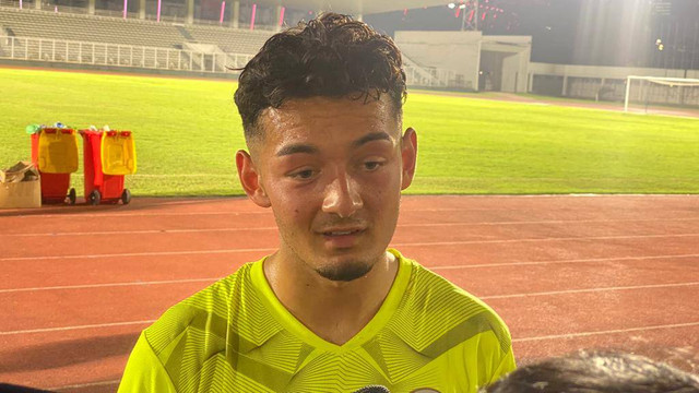 Kai Boham saat menjalani TC Timnas U-19 Indonesia di Stadion Madya, Jakarta, pada Selasa (21/6/2022). Foto: Soni Insan Bagus L/kumparan