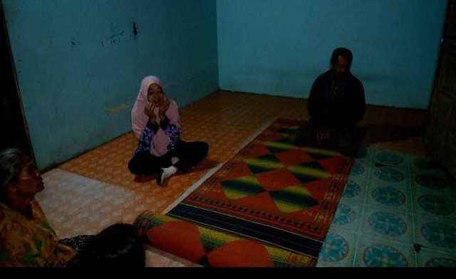 Rumah Tumijah, ibu dari pria yang nekat ajak istri dan anaknya bunuh diri di Sungai Opak Bantul. Foto: Erfanto/Tugu Jogja