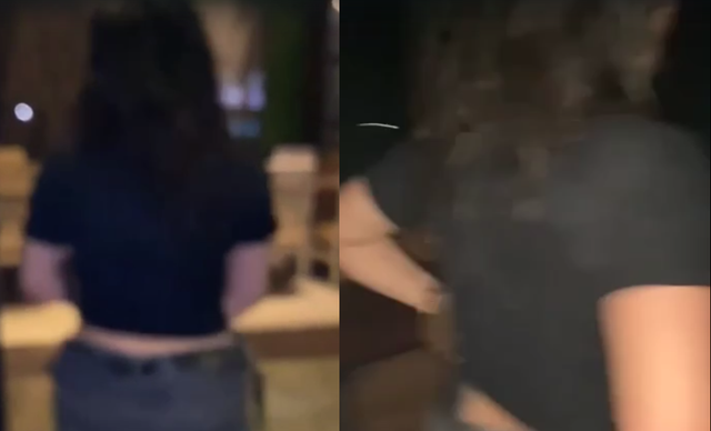 Viral di media sosial, seorang wanita digiring dari ruang karaoke. (Foto: Screenshot Instagram)