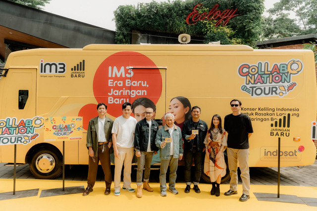 Musisi yang hadir dalam Press Conference Konser Collabonation Tour. Foto: Dok. IM3