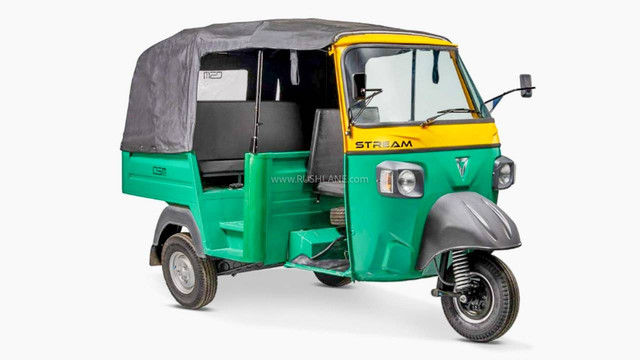 Bajaj listrik Omega Stream eAuto. Foto: dok. Rushlane