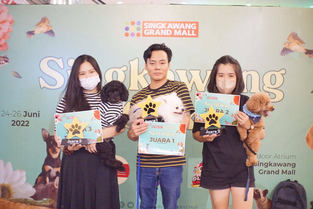 Para pemenang lomba Pet Expo di Singkawang. Foto: Try Shaskya/Hi!Pontianak