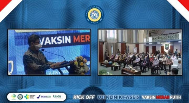 Unair Gandeng 5 RS di Jatim untuk Uji Klinis Fase 3 Vaksin Merah Putih