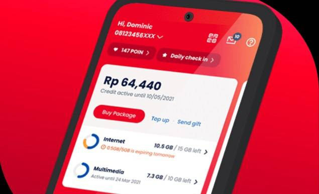 Ilustrasi aplikasi MyTelkomsel. Foto: Telkomsel