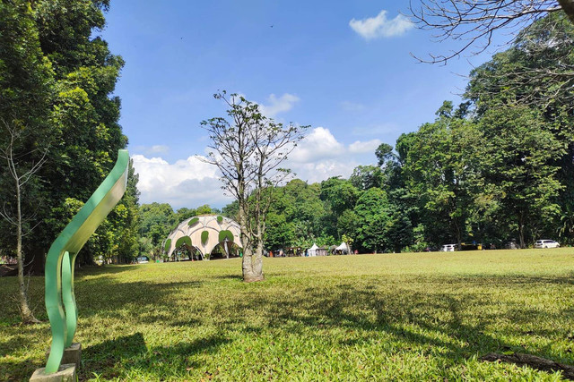 Suasana Kebun Raya Bogor usai festifal musik Swaraya. Foto: Kebun Raya Bogor