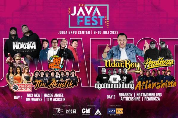 Festival musik dangdut Java Fest 2022, 9-10 Juli 2022 di Jogja Expo Center