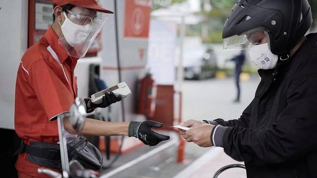 Pertamina diskon pembelian Pertamax Series dan tabung Bright Gas via MyPertamina selama sebulan. Foto: Pertamina