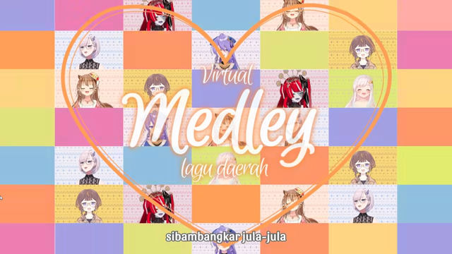 Vritual Youtuber menyanyikan lagu daerah Indonesia. Foto: youtube hololive indonesia