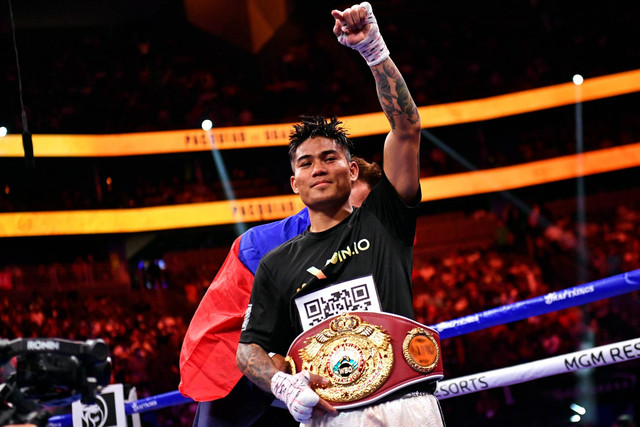 Petinju Filipina, Mark Magsayo. Foto: Patrick T. FALLON/AFP