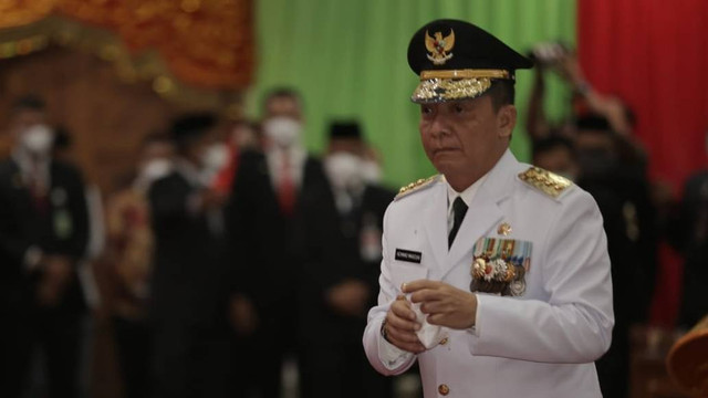 Pelantikan Achmad Marzuki sebagai Penjabat (Pj) Gubernur Aceh di kantor DPRA, Aceh, Rabu (6/7/2022). Foto: Zuhri Noviandi/kumparan