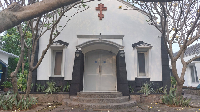 Suasana Gereja Ortodoks Epifani Suci, Jakarta. Foto: Nabila Ulfa/kumparan