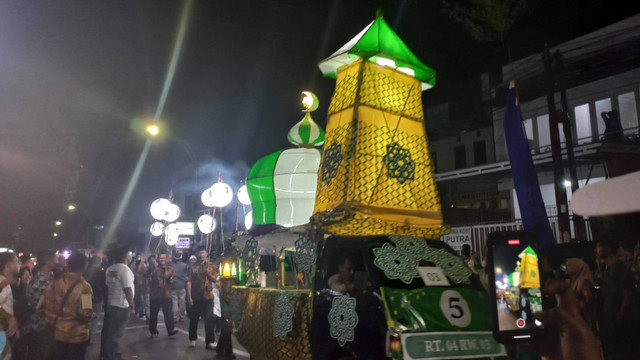 Semarak Gebyar Takbir dan Lampion Kelurahan Penanggungan Kecamatan Klojen. Foto / Feni Yusnia