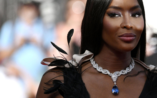 Model Inggris Naomi Campbell tiba untuk pemutaran film "Decision to Leave (Heojil Kyolshim)" selama Festival Film Cannes edisi ke-75 di Cannes, Prancis selatan, pada 23 Mei 2022. Foto: Loic Venance/AFP