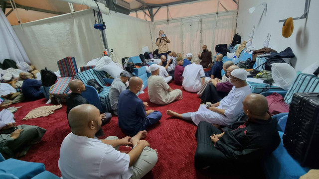Fasilitas tempat menginap haji khusus dan furoda di Mina. Foto: Muhammad Iqbal/kumparan