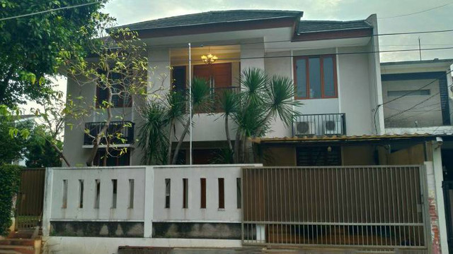 Rumah Kadiv Propam Irjen Ferdy Sambo, lokasi insiden polisi tembak polisi. Foto: Antara