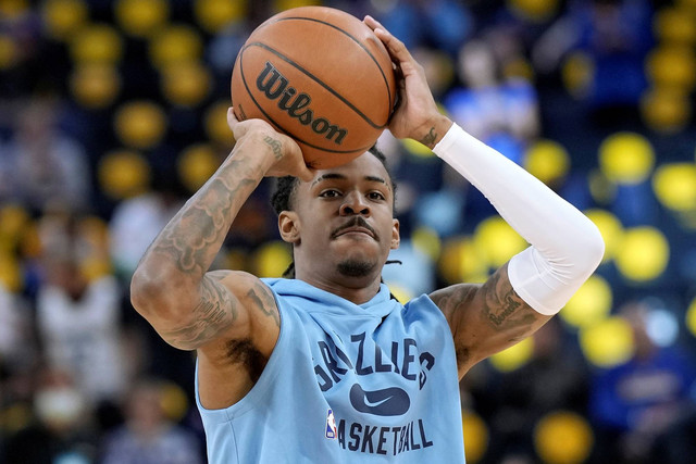 Bintang NBA asal klub Memphis Grizzlies, Ja Morant. Foto: Thearon W. Henderson/Getty Images