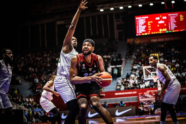 Marques Bolden di Pertandingan Indonesia vs Arab Saudi dalam laga FIBA Asia Cup 2022 di Istora Senayan, Jakarta, Selasa (12/7/2022). Foto: Dok. FIBA Asia Cup 2022