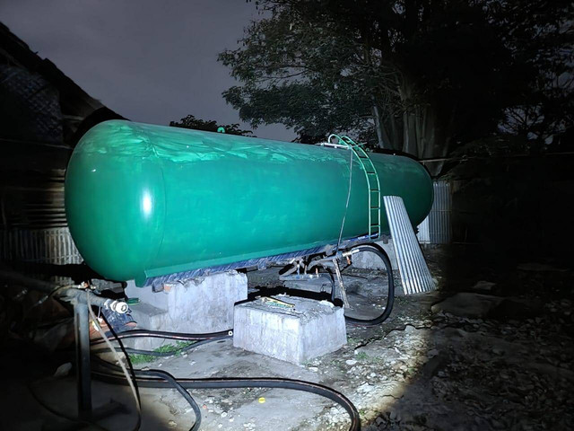 Barang bukti gas LPG yang diselundupkan di Subang.  Foto: Dok. Istimewa