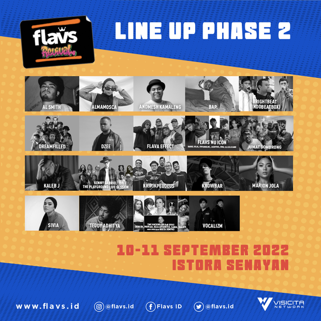 Para penampil flavs festival fase 2. Foto: dok: flavs