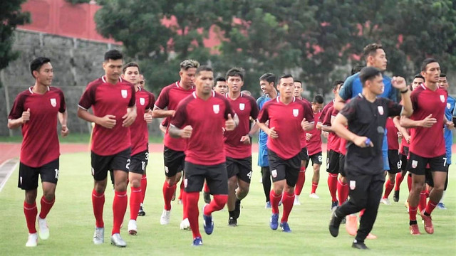 Suasana latihan para pemain Persis Solo. FOTO: Dok Istimewa