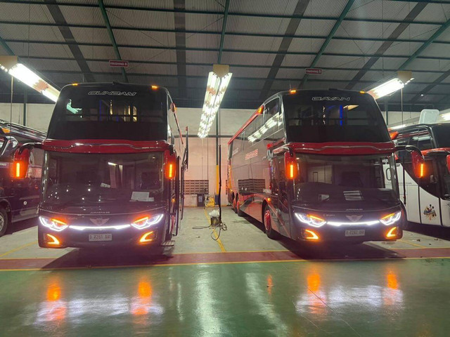 Bus AKAP PO Juaragan99 terbaru dengan fasilitas mewah. Foto: Dok. Adiputro Wirasejati