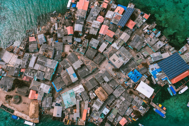 Panorama pulau terpadat di dunia, Santa Cruz Del Islote. Foto: lemaret pierrick/Shutterstock