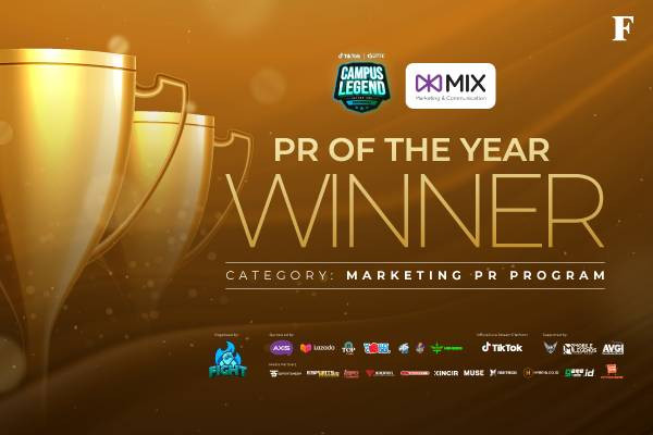 Pengargaan Marketing PR untuk FIGHT Esports dari MIX Magazine