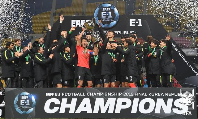 Korea Selatan saat menjuarai EAFF E-1 Football Champions 2019. Foto: KFA