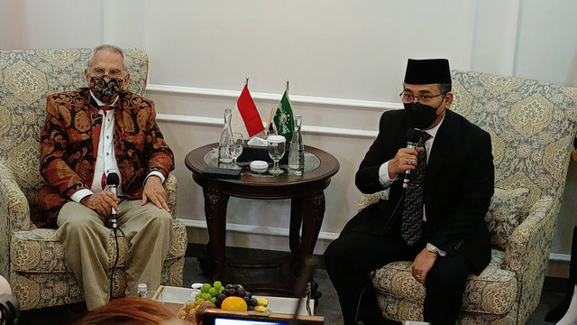 Ketum PBNU Yahya Cholil Staquf terima Kunjungan Presiden Timor Leste Jose Ramos Horta. Foto: Aprilandika Pratama/kumparan